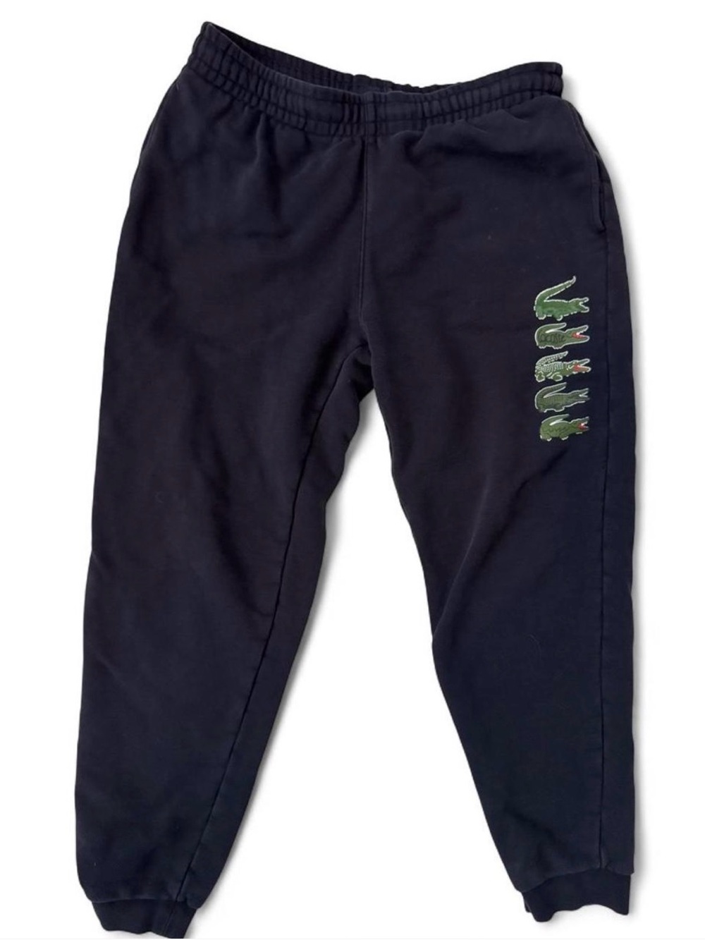 Lacoste Men’s Navy Tapered Iconic Print Sweatpants